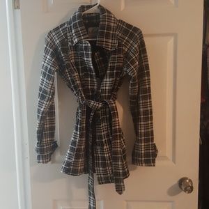 Black and white light coat